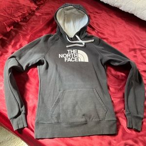 North face black and white hoodie. Size S.